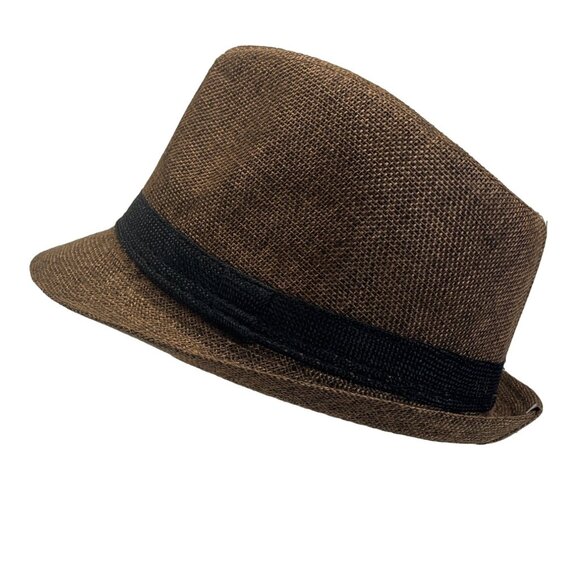 Andaz Men's Brown Pinch Top Fedora Hat NWT - Picture 5 of 9